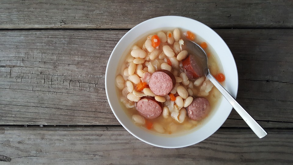 Navy Bean Soup on a Freezing Cold Day